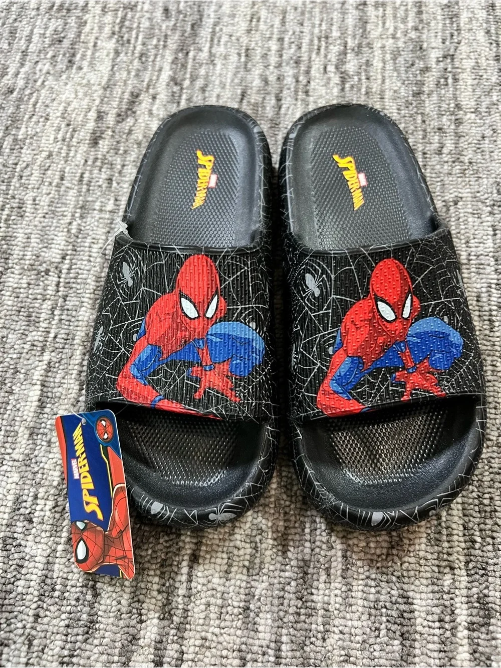 Marvel Kids Slides Flip Flops Sandals Size 2